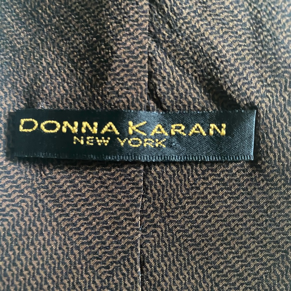 DKNY Brown Patterned Tie